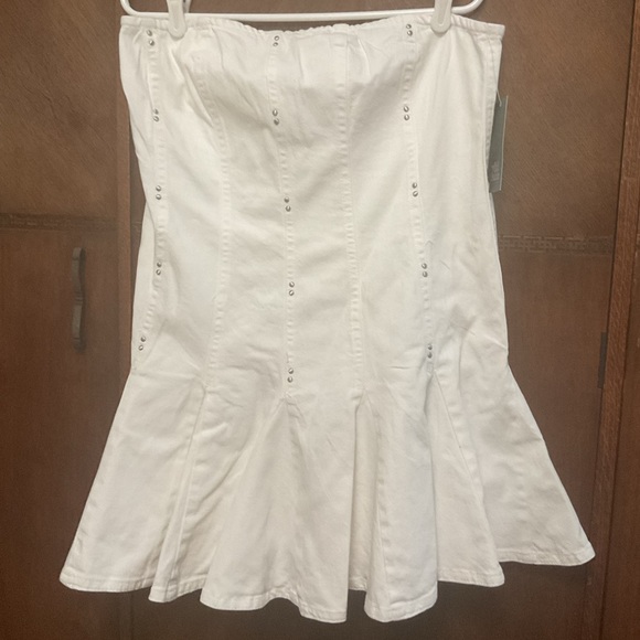 Wild fable Women's Denim Pleated Mini A-Line Dress size L - Picture 4 of 6